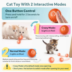 Pet Gravity Smart Dog Toy Ball Interactive Pet Toy Moving Ball Shell U