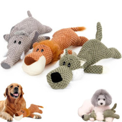 Pet Dog Toy For Large Dogs Cute Plush Squeak Stuffed Toys Fleece Durab