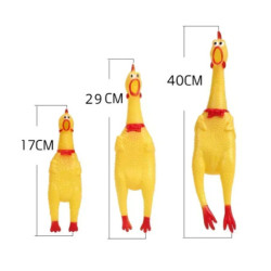 New Pet Dog Squeak Toy Screaming Chicken Squeeze Dog Chew Toy Durable 