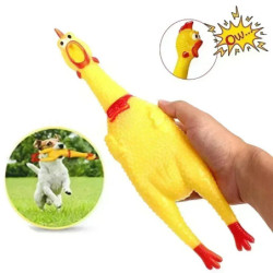 New Pet Dog Squeak Toy Screaming Chicken Squeeze Dog Chew Toy Durable 