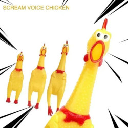 New Pet Dog Squeak Toy Screaming Chicken Squeeze Dog Chew Toy Durable 