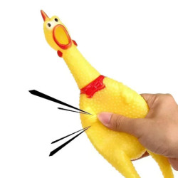 New Pet Dog Squeak Toy Screaming Chicken Squeeze Dog Chew Toy Durable 