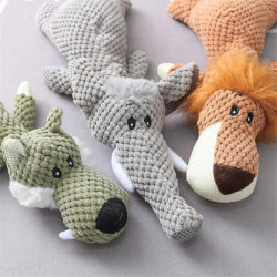 Pet Dog Toy For Large Dogs Cute Plush Squeak Stuffed Toys Fleece Durab