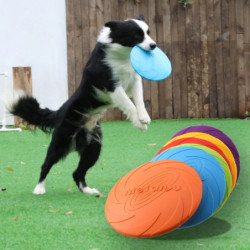 OUZEY Bite Resistant Flying Disc Toys For Dog Multifunction Pet Puppy 