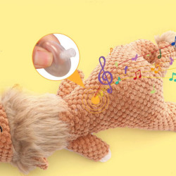 Pet Dog Toy For Large Dogs Cute Plush Squeak Stuffed Toys Fleece Durab