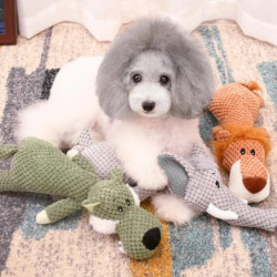 Pet Dog Toy For Large Dogs Cute Plush Squeak Stuffed Toys Fleece Durab