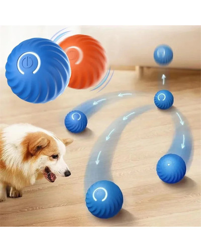 Smart Dog Toy Ball Electronic Interactive Pet Toy Moving Ball USB Auto