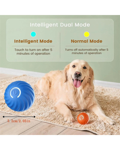 Smart Dog Toy Ball Electronic Interactive Pet Toy Moving Ball USB Auto