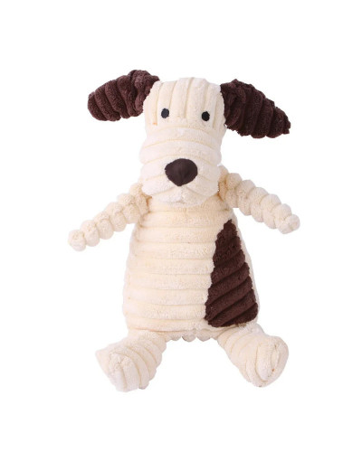 Plush Dog Toy Animals Shape Bite Resistant Squeaky Toys Corduroy Dog T