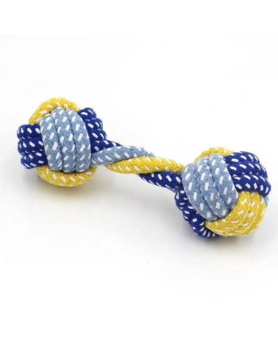 1PC Dog Toy Carrot Knot Rope Ball Cotton Rope Dumbbell Puppy Cleaning 