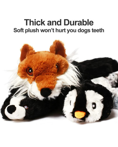 Funny Simulated Animal No Stuffing Dog Toy with Squeakers Durable Stuf