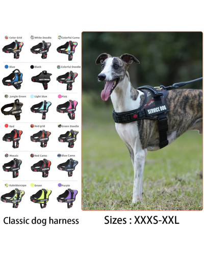 Pet Customizable Harness Vest For Small Medium Large Dog Classic Luxur