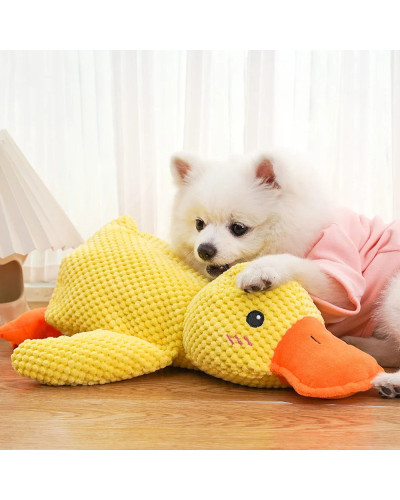 Duck Shape Dog Toy Quacking Pet Toys for Small Large Dog Cat Durable P