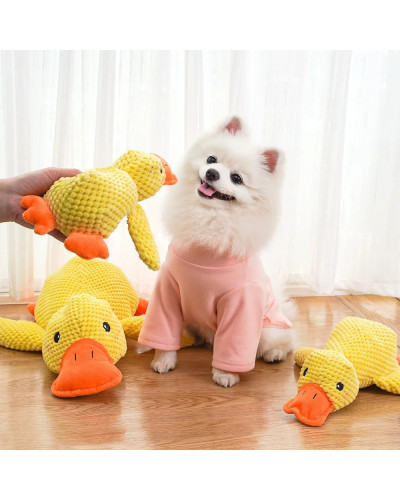 Duck Shape Dog Toy Quacking Pet Toys for Small Large Dog Cat Durable P