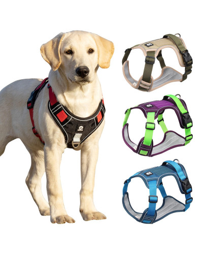 Dog Harness Reflective Midium Large Dogs Tactical Vest Big 1680D Water