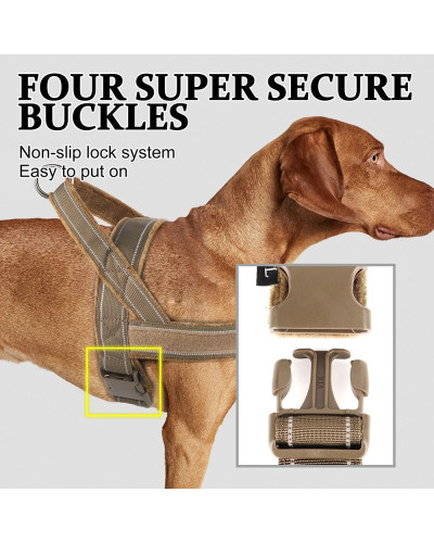 No Pull Dog Harness Military Tactical Dog Harnesses Vest Reflective Pe