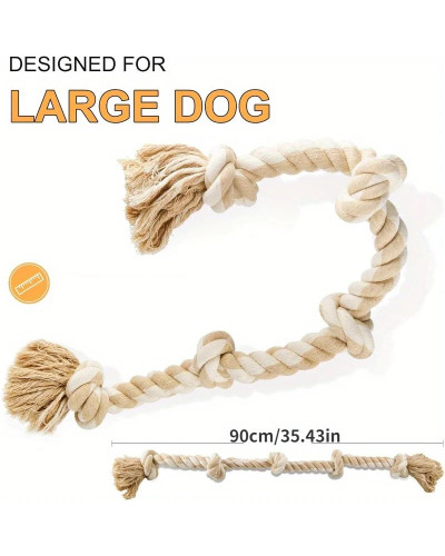 1pc Extreme Durable Rope Chew Toy - Suitable for Fierce and Energetic 