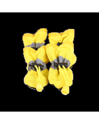 4pcs/set Waterproof Pet Dog Shoes Chihuahua Anti-slip Rain Boots Footw