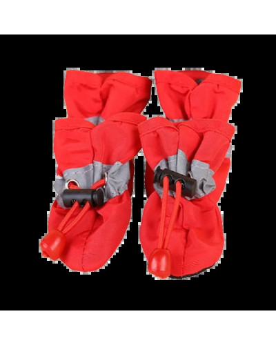 4pcs/set Waterproof Pet Dog Shoes Chihuahua Anti-slip Rain Boots Footw