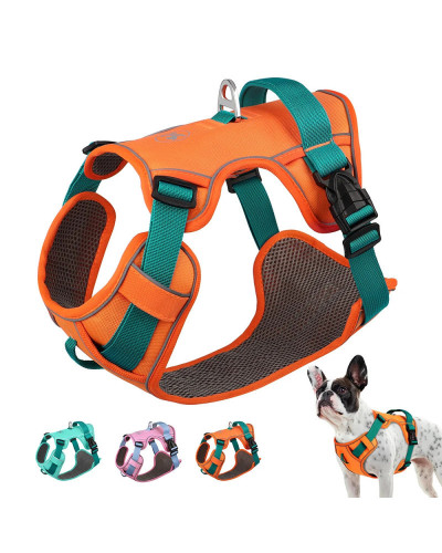 Mesh Breathable Dog Harness Nylon Reflective Dog Harnesses Vest Durabl