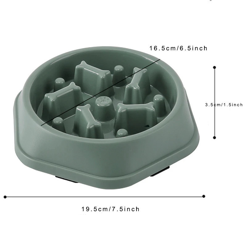 Slow Feeder Dog Bowl Anti-choking Slow Feeding Bowls for Dogs Anti-sli