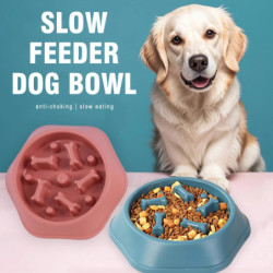 Slow Feeder Dog Bowl Anti-choking Slow Feeding Bowls for Dogs Anti-sli