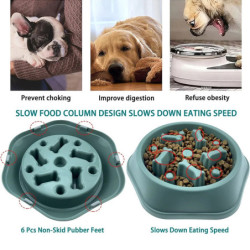 Slow Feeder Dog Bowl Anti-choking Slow Feeding Bowls for Dogs Anti-sli