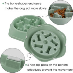 Slow Feeder Dog Bowl Anti-choking Slow Feeding Bowls for Dogs Anti-sli