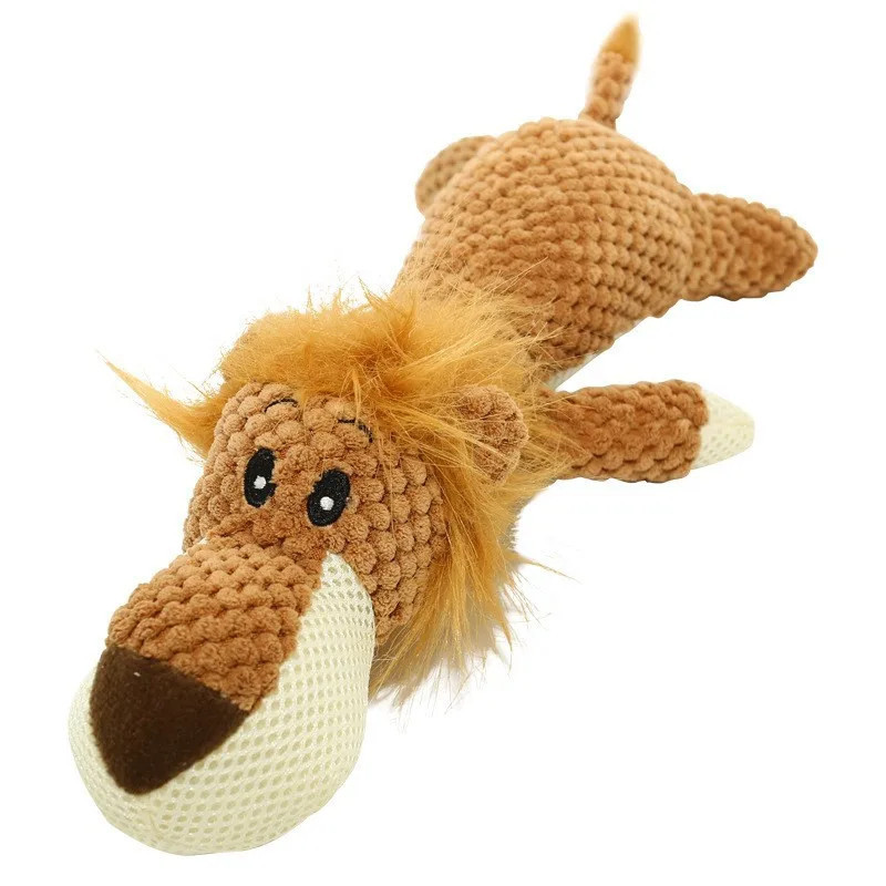 Pet Dog Toy For Large Dogs Cute Plush Squeak Stuffed Toys Fleece Durab