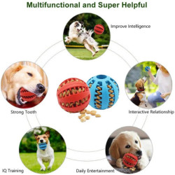 Dog Ball Toys for Small Dogs Interactive Elasticity Puppy Chew Toy Too