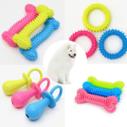 Pet Toys for Small Dogs Rubber Resistance To Bite Dog Toy Teeth Cleani